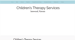 Desktop Screenshot of childrenstherapycts.com
