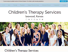 Tablet Screenshot of childrenstherapycts.com